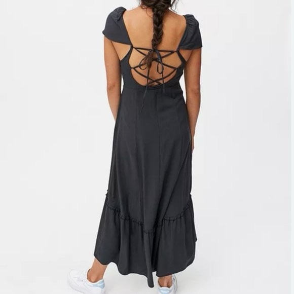 Urban Outfitters Dark Gray Siren Strappy Back Midi Dress
Size Small - Picture 2 of 9